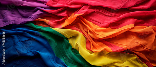 Colorful rainbow flag background, queer pride flag vor lgbtq+