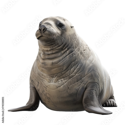 seal isolated on transparent background, png