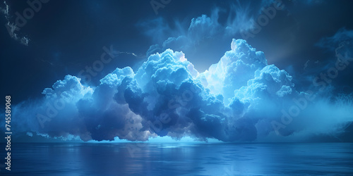 Blue sky with cloud background © Nice
