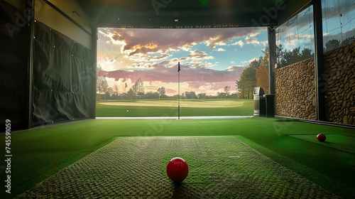Driving Range Golf Simulation photo