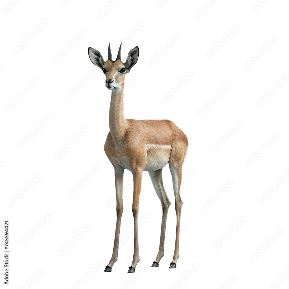 gerenuk isolated on transparent background, png gerenuk isolated on transparent background, png