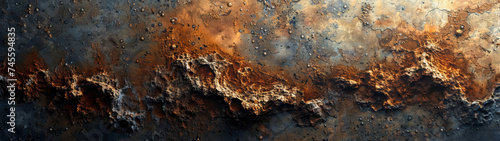 Close Up of a Rusted Metal Surface photo