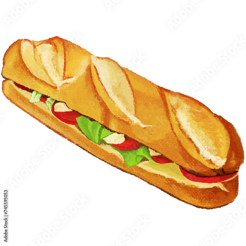 サンドイッチのイラスト