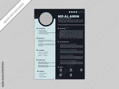 Resume Template, CV Template, Professional Resume Template