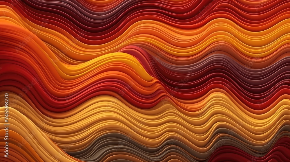 Vibrant Wavy Lines in Warm Autumn Colors Vibrant Wavy Lines in Warm Autumn Colors