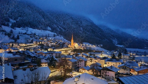 St. Leonhard in Passeier, South Tyrol - Italy - Fantastic morning view of the mountain town