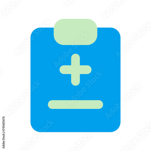 medical clipboard duo tone