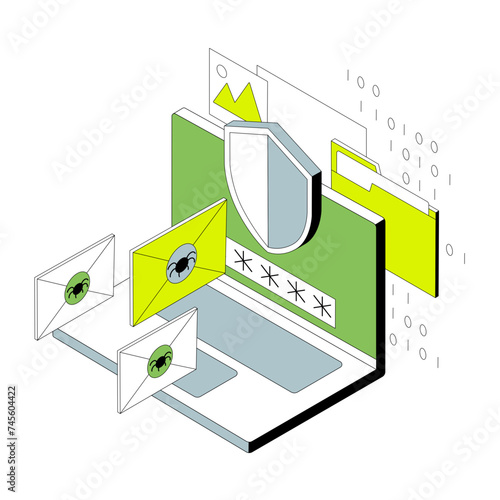Cybersecurity with password protection
