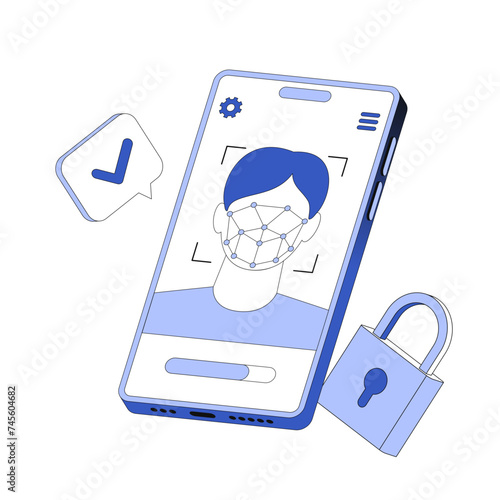 Face recognition system in the phone
