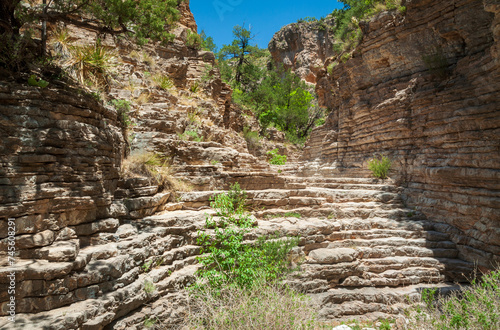 The Devil's Hall Trail at Guadalupe Mountains National Park in Western Texas
