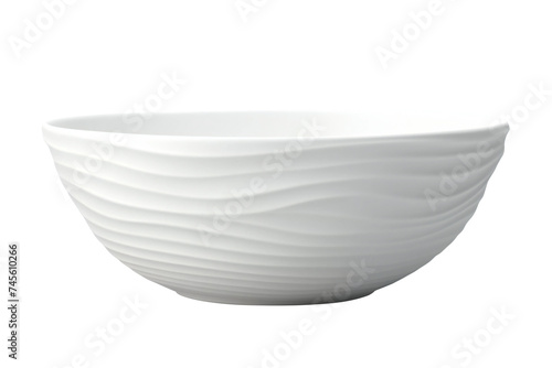 White bowl isolated on a transparent background.