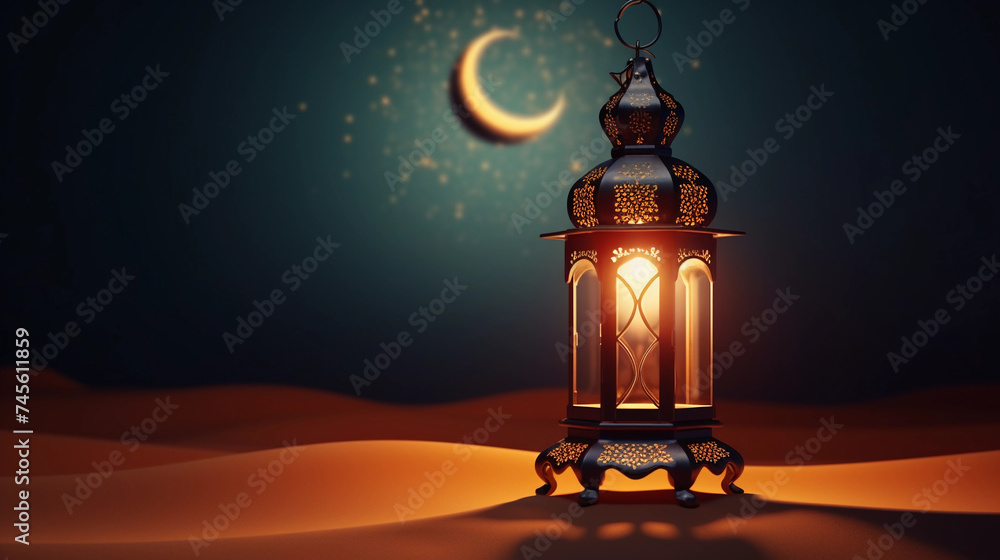 Islamic Background With Decorative Lantern Islamic Background With Decorative Lantern