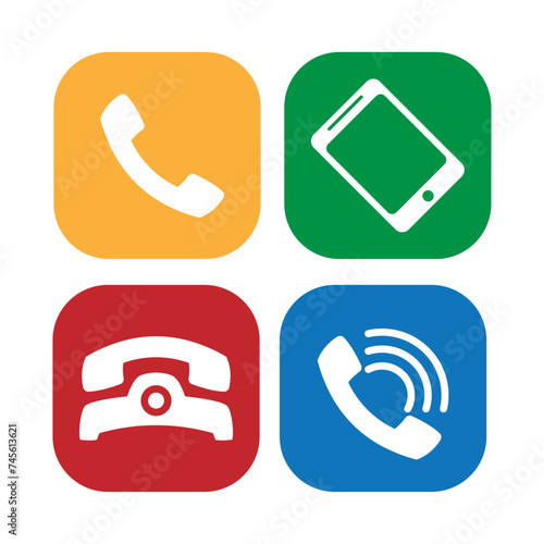 technology digital communication cell phone icon