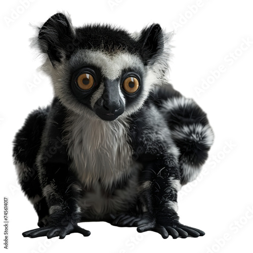 lemur isolated on transparent background, png © road to millionaire