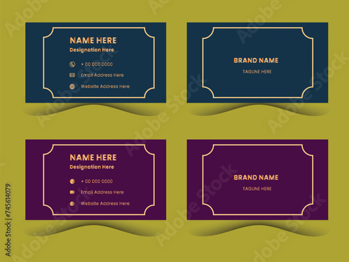 Corporate Business card template design 