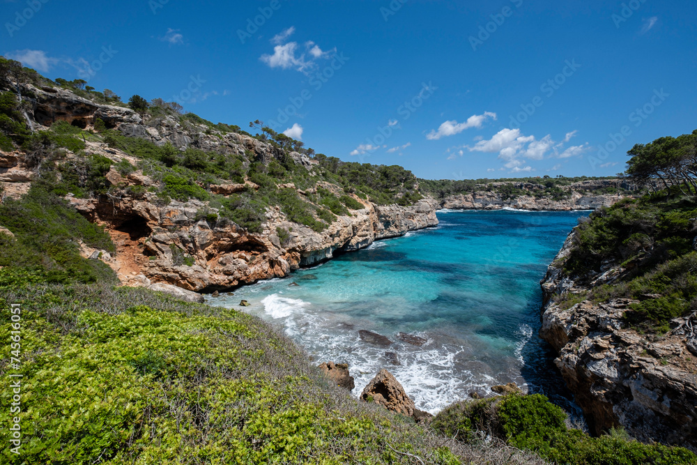Obraz premium Caló des Moro, Santanyí , Mallorca, Balearic Islands, Spain
