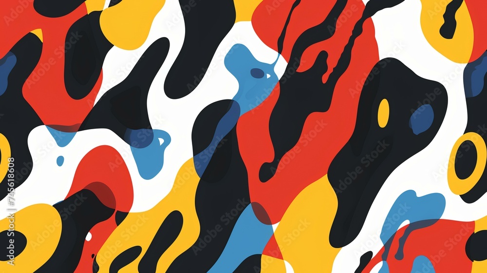 Naklejka premium Abstract colorful background with liquid shapes. Vector illustration. Eps 10.