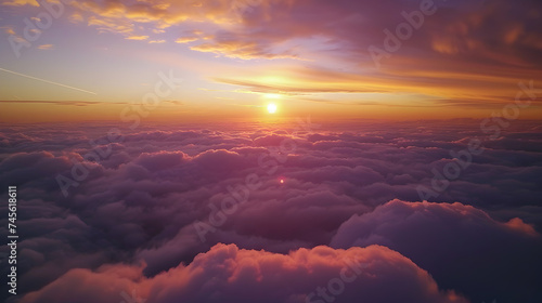 Sunset Majesty: Aerial Panorama