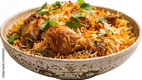 Chicken Biryani in a Bowl PNG Images - Food