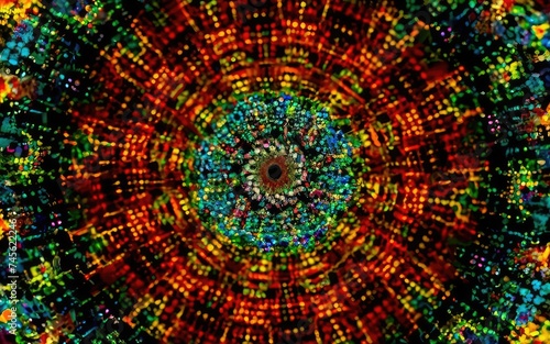 Kaleidoscopic Vision of Numbers and Colors with Generative AI.
