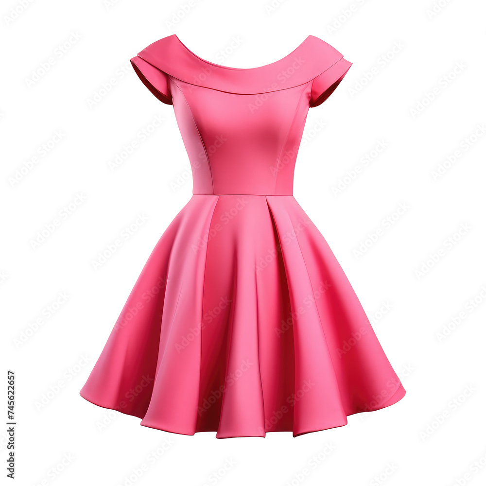 Beautiful dress isolated on white Beautiful dress isolated on white