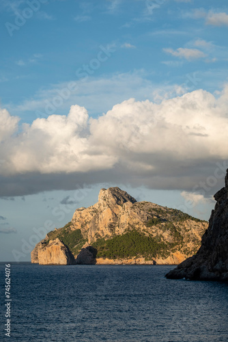 Islet of Es Colomer from Cala Boquer, Pollença, Mallorca, Spain photo