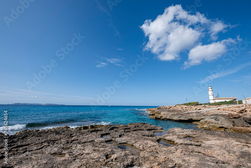 Cape Salines lighthouse, Santanyi, Mallorca, Spain © Tolo