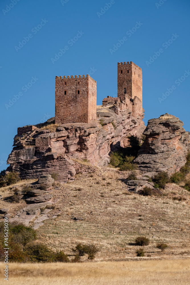 Zafra castle, 12th century, Campillo de Dueñas, Guadalajara, Spain