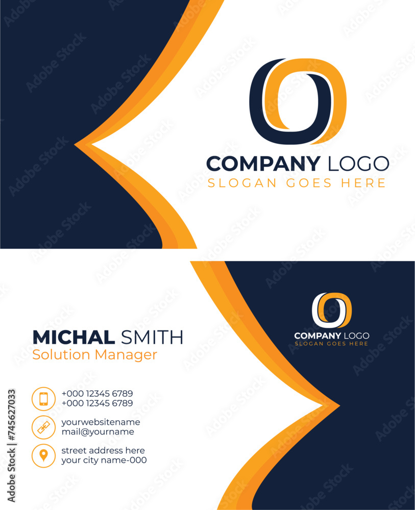 Modern Unique Business Card Design Modern Unique Business Card Design