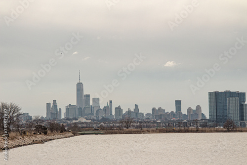 Iconic view of the skyline in New York City, United States © Wirestock