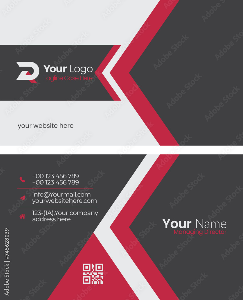 Modern Unique Business Card Design Modern Unique Business Card Design