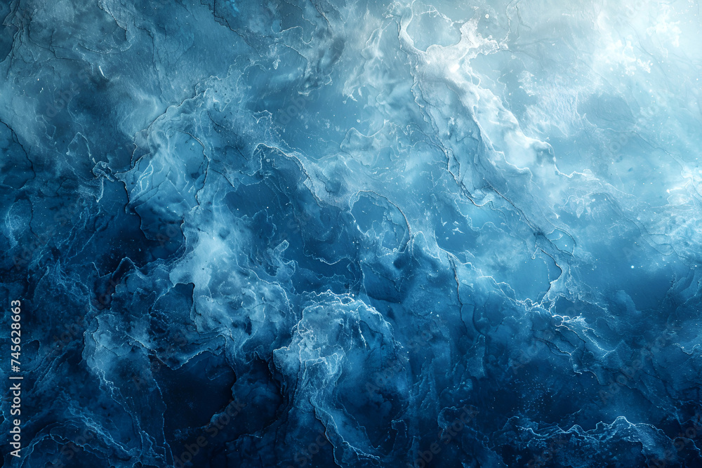 Fototapeta premium Abstract color gradient background, modern background and film grain texture with haze and veil, template with elegant concept and blue color scheme for design.