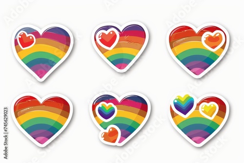 LGBTQ Sticker light sticker design. Rainbow equality sticker motive graphic sticker diversity Flag illustration. Colored lgbt parade demonstration lgbtq event wins. Gender speech and rights cerulean