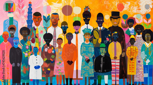People from different cultures, backgrounds, and ages, symbolizing the richness and diversity of the global population. World Population Day Concept