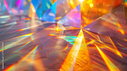a close up of a prism