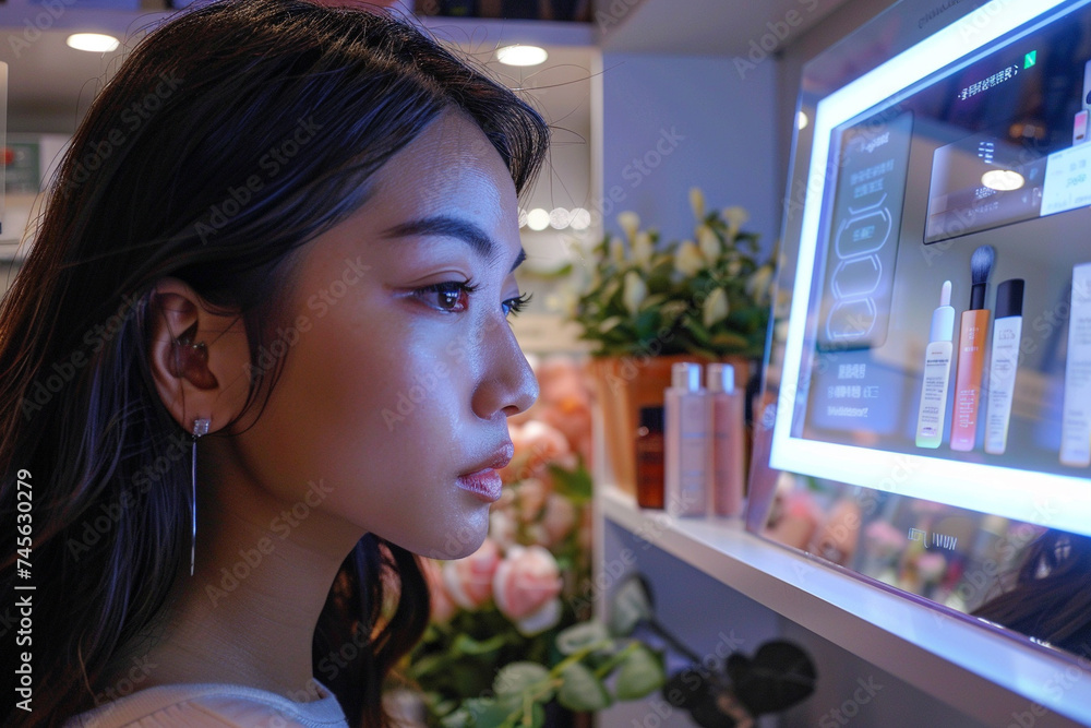 Smart mirrors that offer daily health assessments and personalized skincare routines Smart mirrors that offer daily health assessments and personalized skincare routines