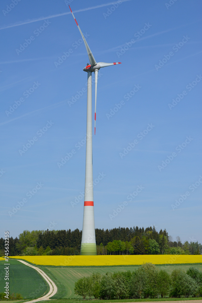 Windkraft, Windrad, Felder, Feldlandschaft Windkraft, Windrad, Felder, Feldlandschaft