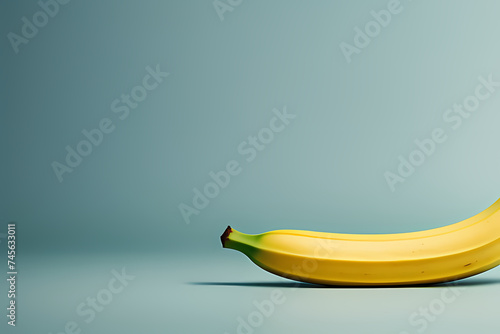 banana on a white, generative ai