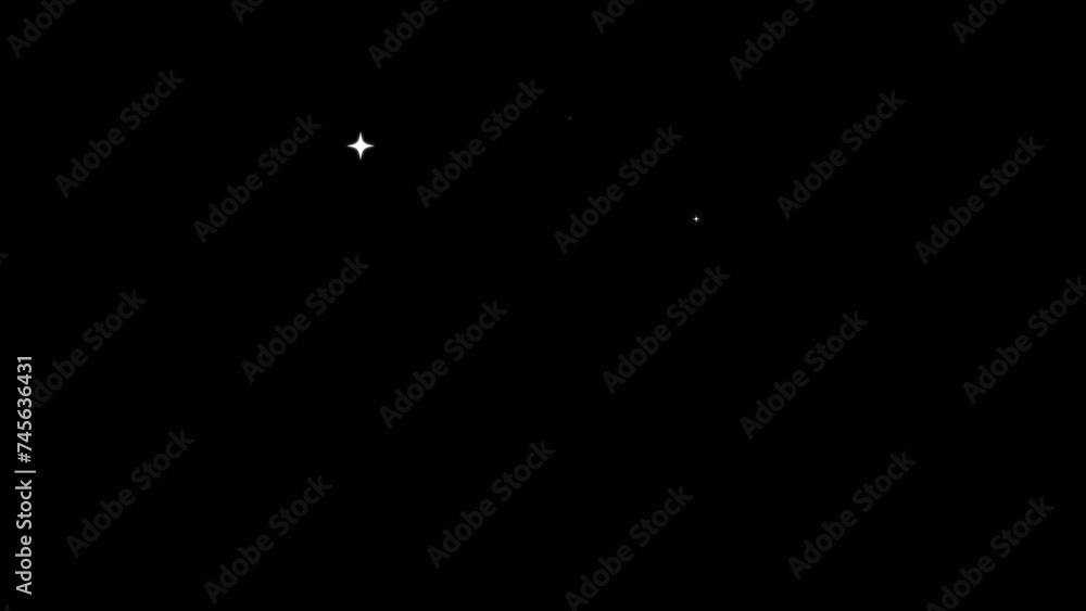 White Sparkling Shining Stars Animation White Sparkling Shining Stars Animation