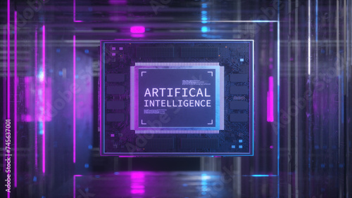 Abstract Concept of Artificial Intelligence