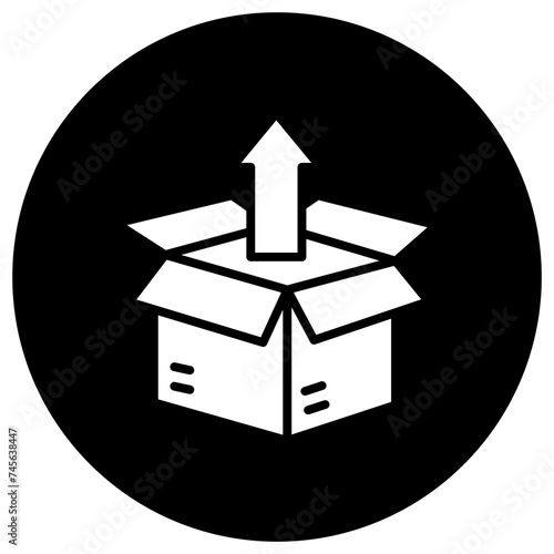 Unboxing Vector Icon Design Illustration
