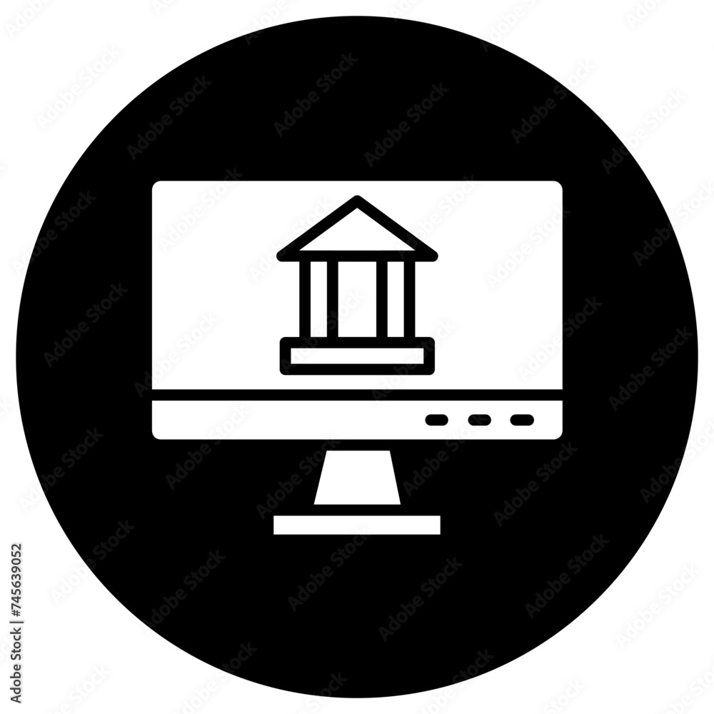 Online banking Vector Icon Design Illustration Online banking Vector Icon Design Illustration