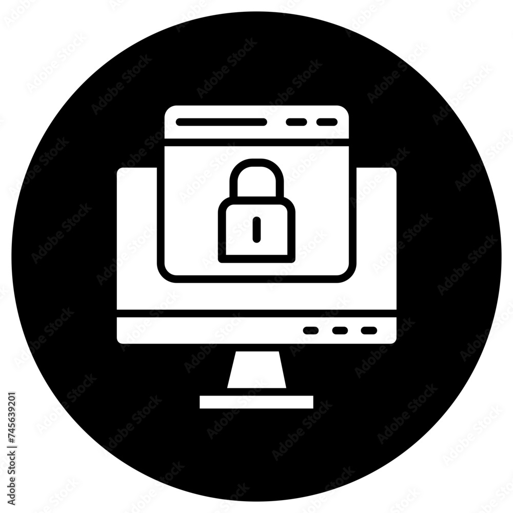 Web security Vector Icon Design Illustration Web security Vector Icon Design Illustration
