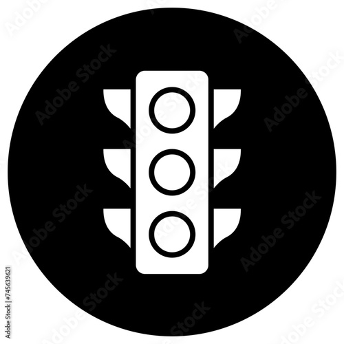 Traffic light Vector Icon Design Illustration