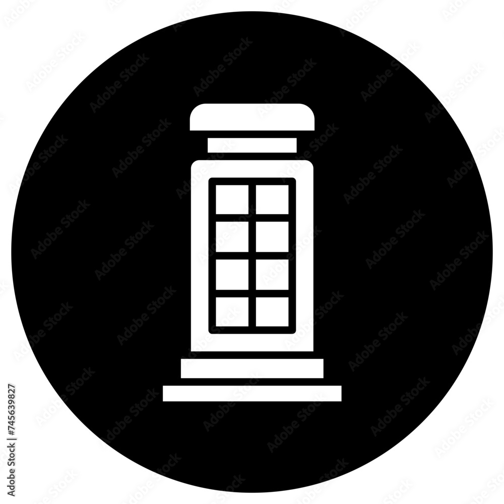 Phone booth Vector Icon Design Illustration Phone booth Vector Icon Design Illustration