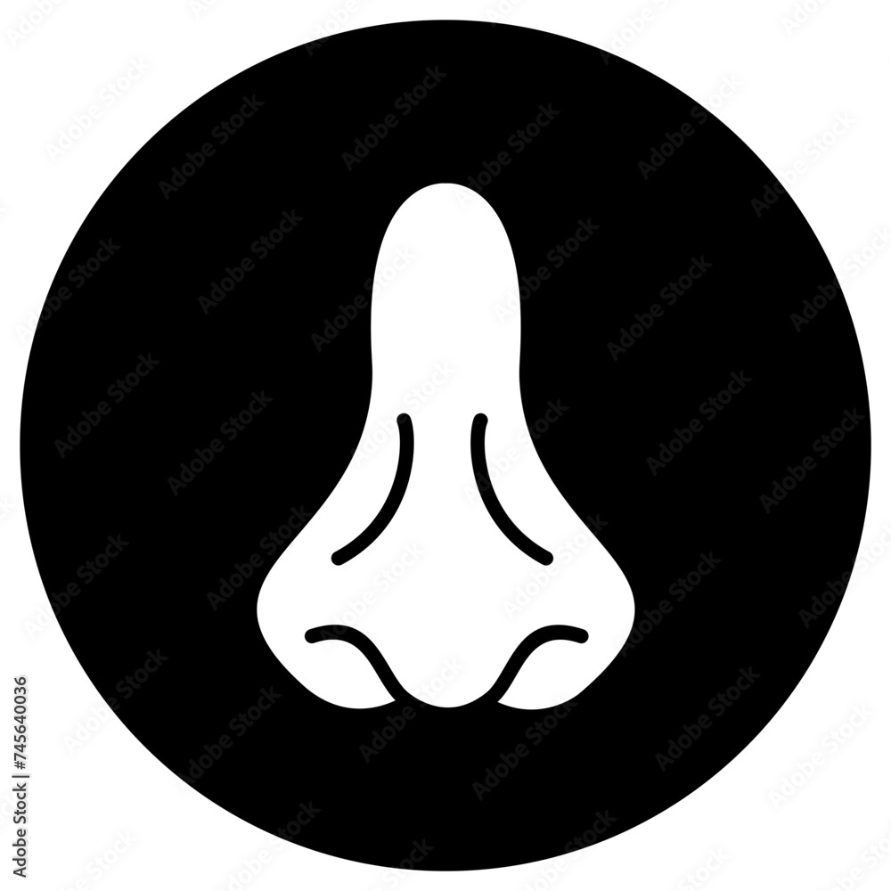Nose Vector Icon Design Illustration Nose Vector Icon Design Illustration