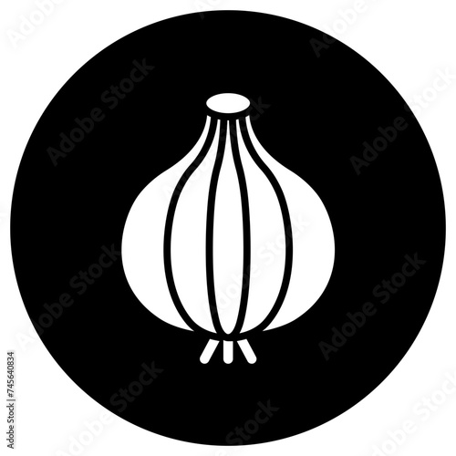 Onion Vector Icon Design Illustration