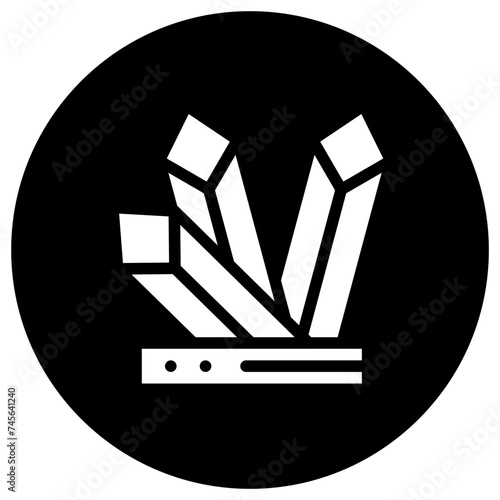 Crystals Vector Icon Design Illustration