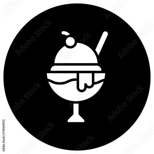 Ice cream Vector Icon Design Illustration