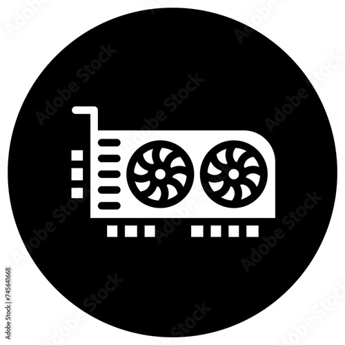 Graphic card Vector Icon Design Illustration